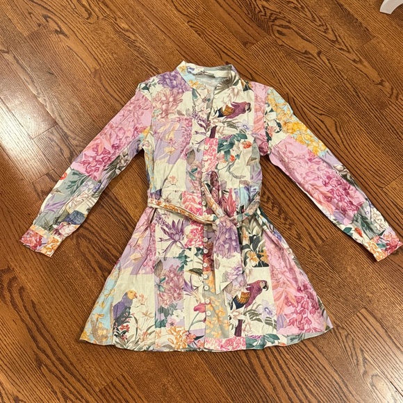 Zara Dresses & Skirts - Zara Floral Long-Sleeve Dress